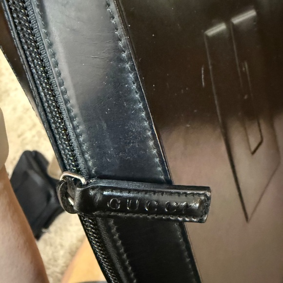 Set Gucci Black Leather Tom Ford Bag w/COA, Wallet & Necklace - Picture 3 of 16